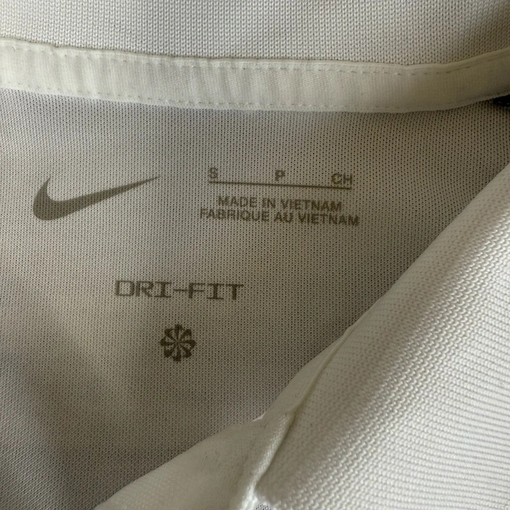 Nike Dri-Fit Women Academy 23 Polo Shirt Small Soccer Golf Tennis White NEW 1025